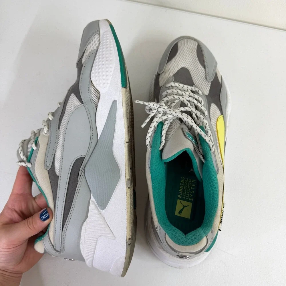 Mercedes-AMG Petronas Motorsport x Puma RS-X3 sunny lime grey sneakers shoes 12
